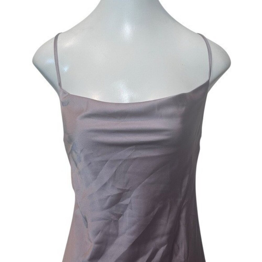 Show Me Your Mumu XS Tuscany Maxi Slip Dress Cowl Neck Dusty Purple Formal Satin - Picture 5 of 11